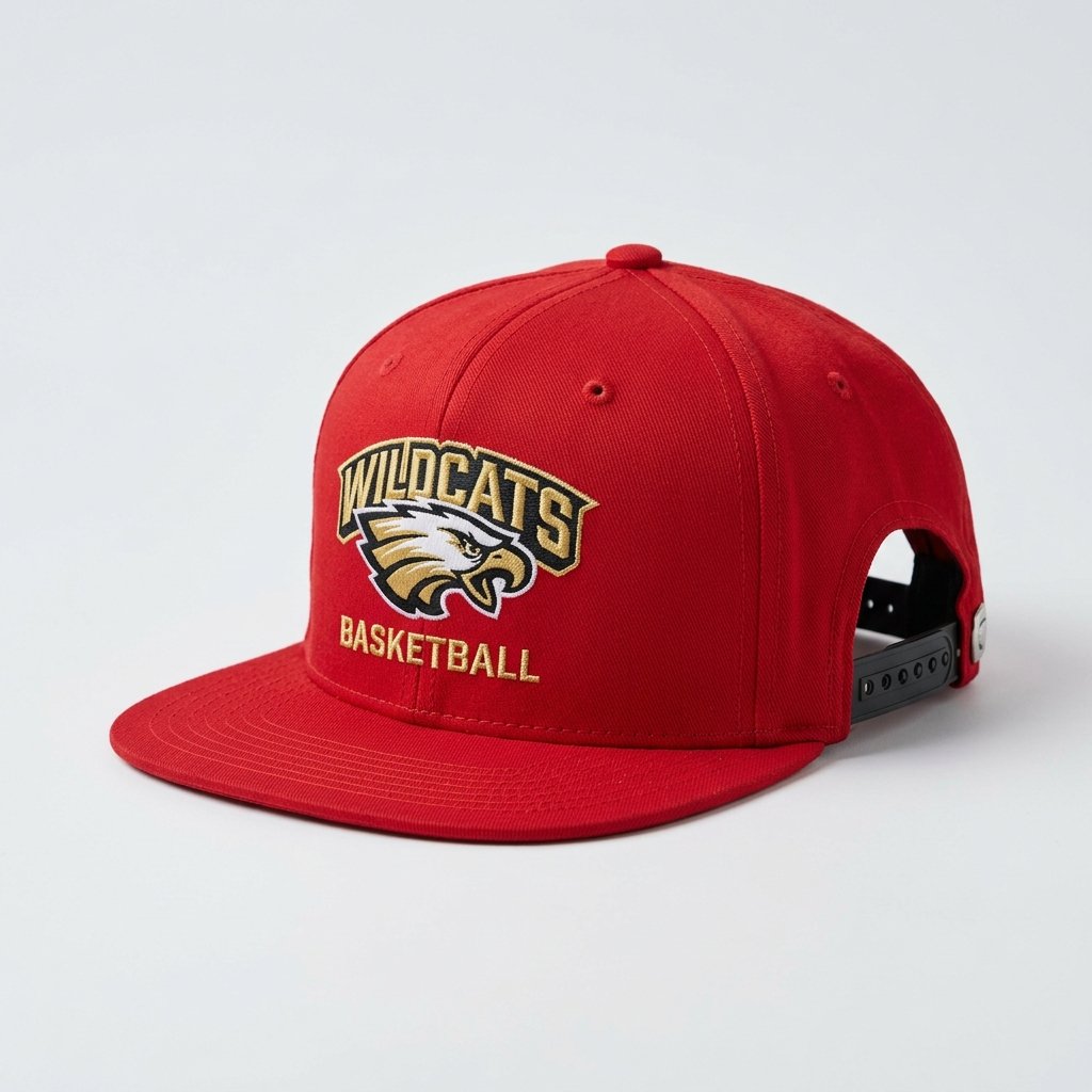 Red Snapback Custom Cap