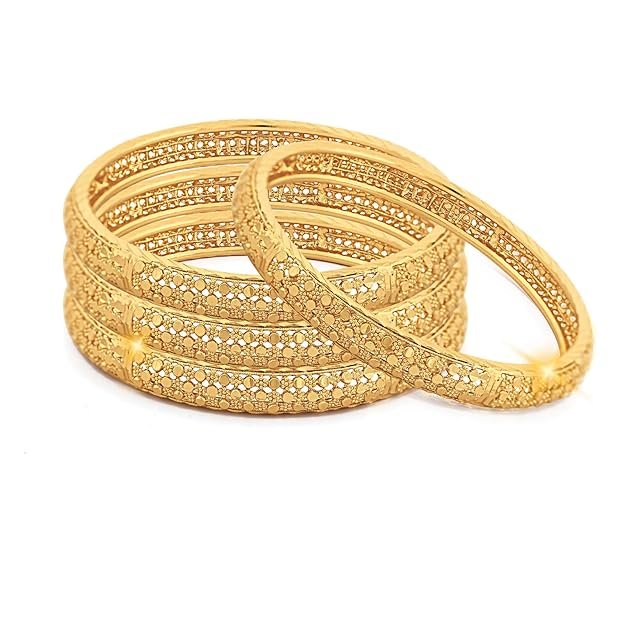1 Premium & Traditional 1Gram Gold Plated Bangle for Women and Girl - Image 1