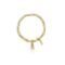 22KT gold plated 92.5% pure Sterling Silver Figaro Designer Bracelet with Alphabet Pendant for Girls and Women