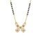 1gm Micron 18K Gold Plated Hypoallergenic Black Beads Kala Mani 925 Sterling Silver Mangalsutra