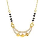 1gm Micron 18K Gold Plated Hypoallergenic Black Beads Kala Mani 925 Sterling Silver Mangalsutra