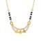 1gm Micron 18K Gold Plated Hypoallergenic Black Beads Kala Mani 925 Sterling Silver Mangalsutra