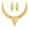 24 Carat Gold Plated Wedding Jewellery Choker Necklace Set
