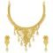 Lavish 24 Carat Gold Plated Floral Choker Necklace Set