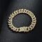 Gold Plated American Diamond Studded Charming Golden Bracelet For Men & Women - Image 4