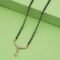 925 Sterling Silver Traditional Black Beaded Kala Mani Mangalsutra with Rose Gold for Women - Image 3