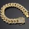 Gold Plated American Diamond Studded Charming Golden Bracelet For Men & Women - Image 5