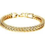 Yellow Chimes Silver Tone Stainless Steel Type Fashion Bracelet for Men & Boys