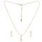 Estele Solitaire American Diamond Necklace Set With Chain For Girls and Women - Image 5