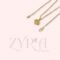1 Gram Micro Gold Plated Heart Necklace Chain and Sleek Pendant Locket with Zircon Stones - Image 6